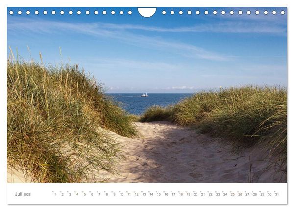 Produktbild: Stege & Wege auf Sylt (Wandkalender 2026 DIN A4 quer), CALVENDO Monatskalender