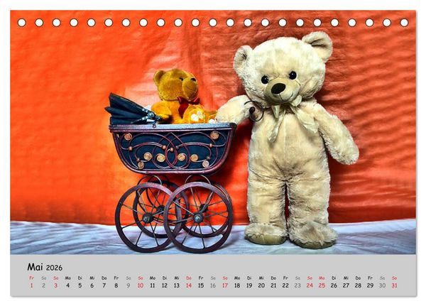 Produktbild: TEDDYB&Auml;R, OH TEDDYB&Auml;R... (Tischkalender 2026 DIN A5 quer), CALVENDO Monatskalender