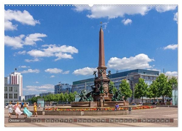 Produktbild: Ein Sommertag in Leipzig (hochwertiger Premium Wandkalender 2027 DIN A2 quer), Kunstdruck in Hochglanz
