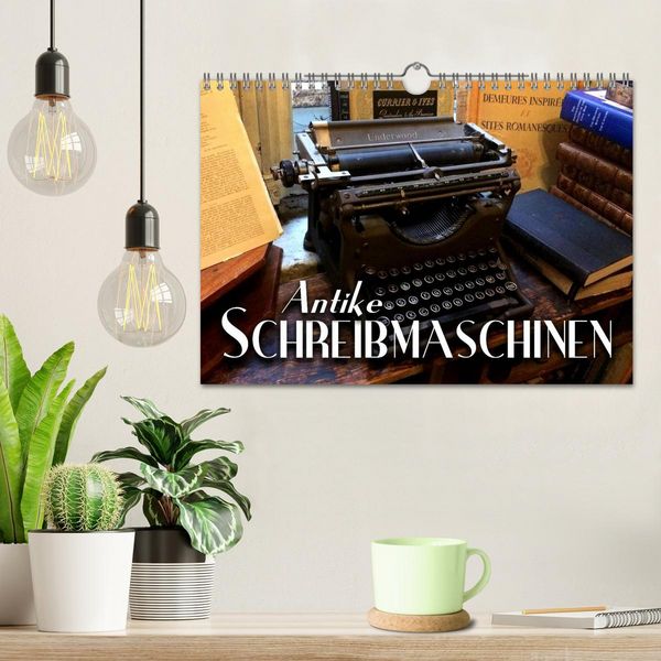 Produktbild: Antike Schreibmaschinen (Wandkalender 2026 DIN A4 quer), CALVENDO Monatskalender