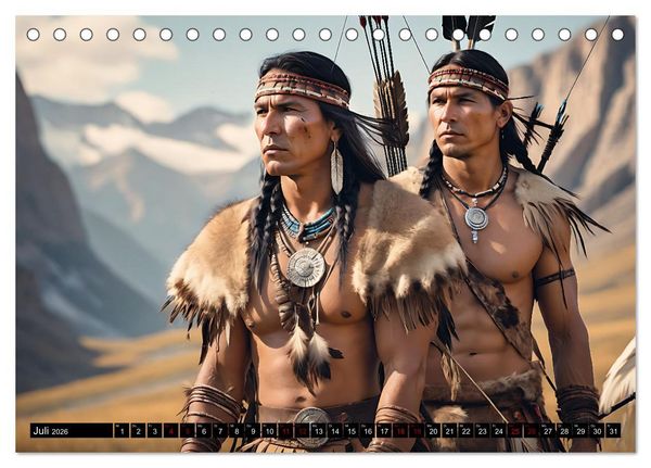 Produktbild: Im weiten Land der Indianer (Tischkalender 2026 DIN A5 quer), CALVENDO Monatskalender