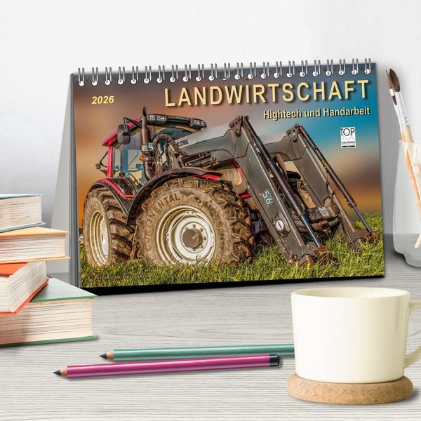 Produktbild: Landwirtschaft - Hightech und Handarbeit (Tischkalender 2026 DIN A5 quer), CALVENDO Monatskalender