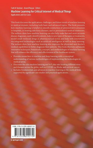 Produktbild: Machine Learning for Critical Internet of Medical Things