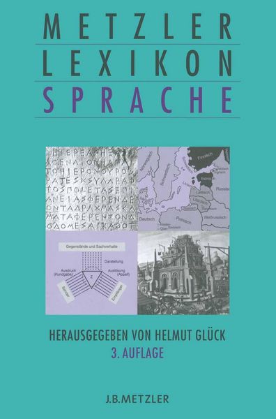 Produktbild: Metzler Lexikon Sprache