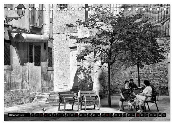 Produktbild: Streetlife Barcelona (Tischkalender 2026 DIN A5 quer), CALVENDO Monatskalender