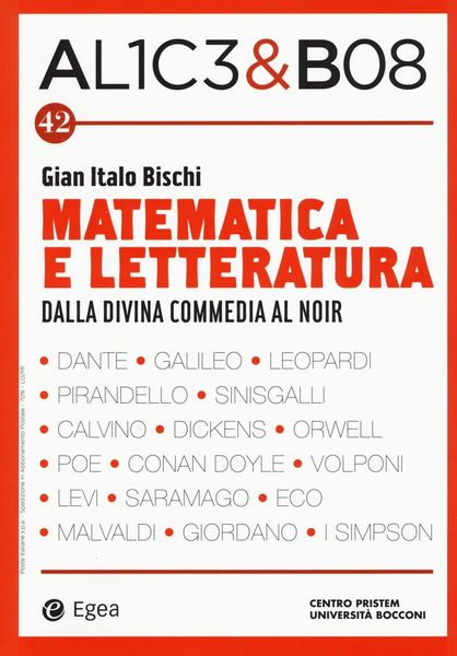 Produktbild: Matematica e letteratura. Dalla Divina Commedia al noir