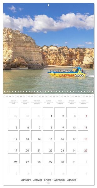 Produktbild: Algarve - Portugal's picturesque coastal landscapes (Wall Calendar 2026 12 &times; 12 Inch) CALVENDO 12 Month Wall Calendar