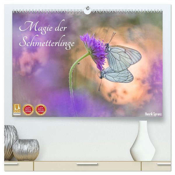 Magie der Schmetterlinge (hochwertiger Premium Wandkalender 2026 DIN A2 quer), Kunstdruck in Hochglanz