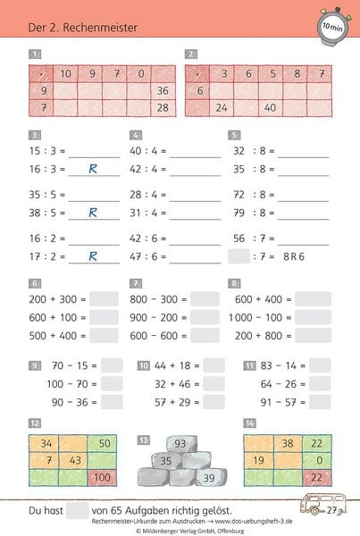 Produktbild: Das &Uuml;bungsheft Mathematik 3 - &Uuml;berarbeitete Neuauflage