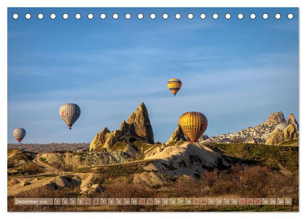 Produktbild: Hei&szlig;luftballons Die sanften Riesen (Tischkalender 2026 DIN A5 quer), CALVENDO Monatskalender