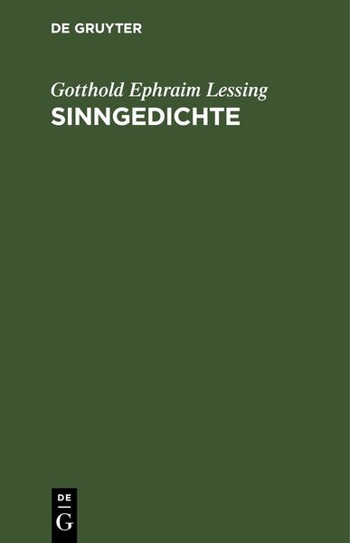 Produktbild: Sinngedichte