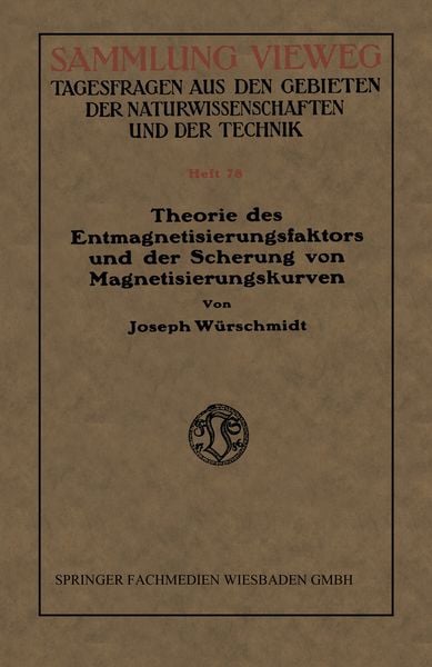 Produktbild: Theorie des Entmagnetisierungsfaktors und der Scherung von Magnetisierungskurven
