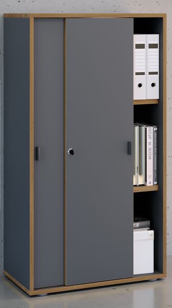 Produktbild: B&uuml;roschrank Aktenschrank Schiebet&uuml;ren Salia 3fach