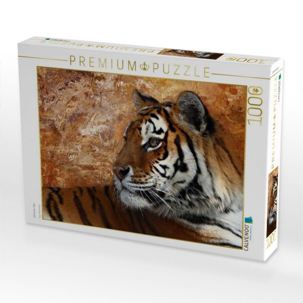 Produktbild: CALVENDO Puzzle Sibirischer Tiger | 1000 Teile Lege-Gr&ouml;&szlig;e 64x48cm Foto-Puzzle f&uuml;r gl&uuml;ckliche Stunden