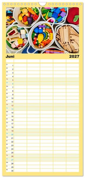 Produktbild: Familienplaner 2027 - Traumberuf - Erzieher:innen in der Kinderkrippe mit 5 Spalten (Wandkalender, 21 x 45 cm) CALVENDO