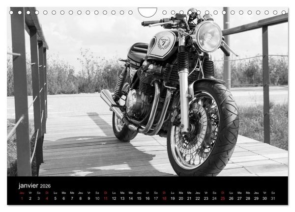 Produktbild: Une moto de caract&egrave;re (Calendrier mural 2026 DIN A4 vertical), CALVENDO calendrier mensuel