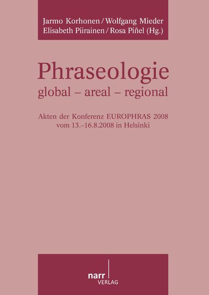 Produktbild: Phraseologie global - areal - regional