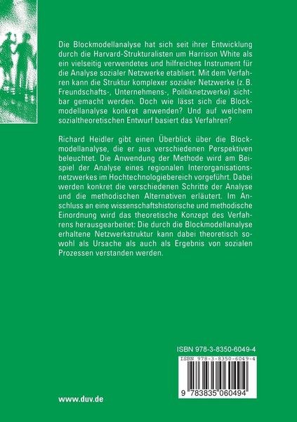 Produktbild: Die Blockmodellanalyse