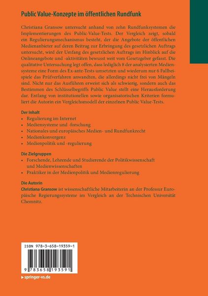 Produktbild: Public Value-Konzepte im &ouml;ffentlichen Rundfunk