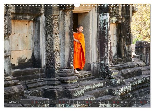 Produktbild: Kambodscha - Laos - Bangkok (Wandkalender 2027 DIN A3 quer), CALVENDO Monatskalender