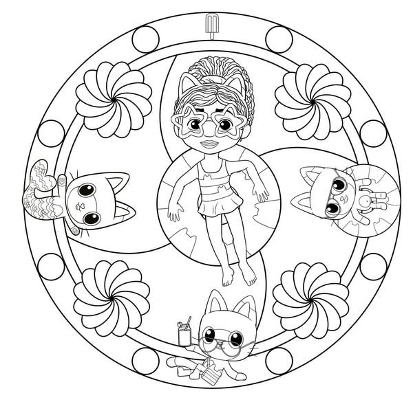 Produktbild: Gabby's Dollhouse: Mandala-Malspaß