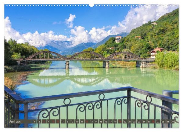 Produktbild: Lago di Como - Italienisches Flair in den Alpen (hochwertiger Premium Wandkalender 2026 DIN A2 quer), Kunstdruck in Hochglanz