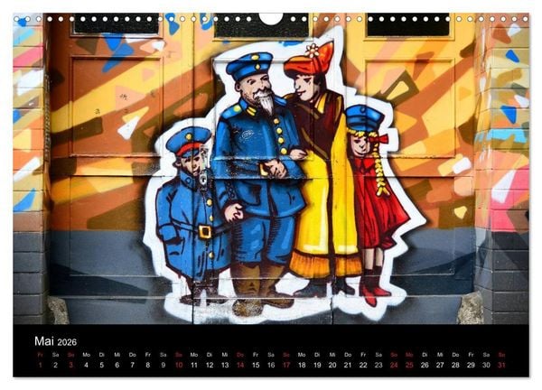 Produktbild: Urbane Kunst - Streetart 2026 (Wandkalender 2026 DIN A3 quer), CALVENDO Monatskalender