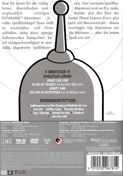 Produktbild: Futurama - Movie Collection [4 DVDs]