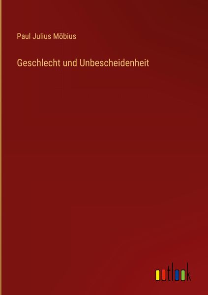 Produktbild: Geschlecht und Unbescheidenheit
