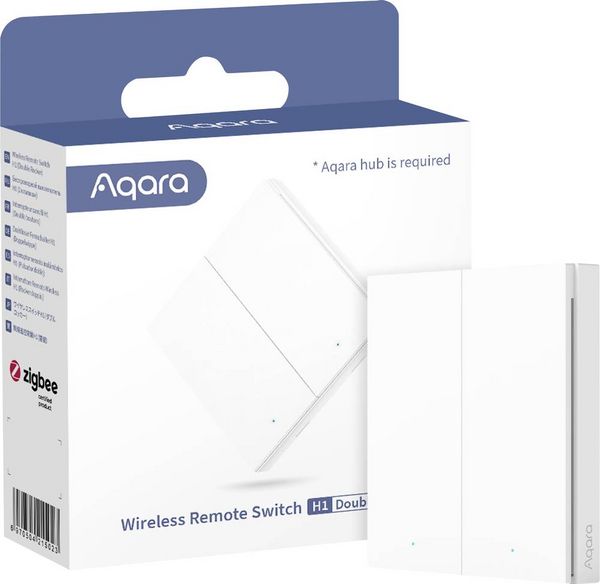 Produktbild: Aqara Funk-Wandschalter WRS-R02 Wei&szlig; Apple HomeKit