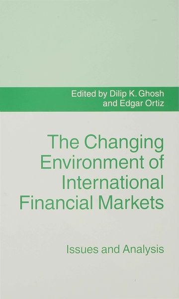 Produktbild: The Changing Environment of International Financial Markets