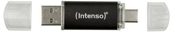 Produktbild: Intenso Twist Line USB-Stick Retail 256 GB Anthrazit 3539492 USB-C&reg; (USB 3.2 Gen 1), USB-A (USB 3.2 Gen 1)