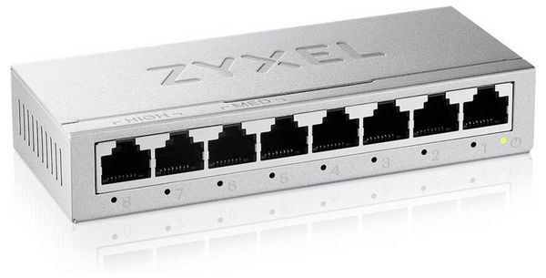 Produktbild: ZyXEL ZY-GS108BV5 GS-108B v5 8 Ports Netzwerk Switch 8 Port 2000 MBit/s