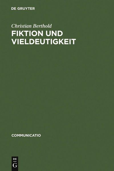 Produktbild: Fiktion und Vieldeutigkeit