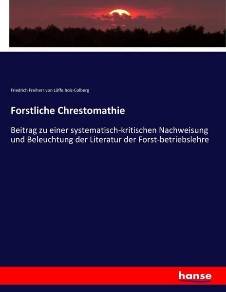 Produktbild: Forstliche Chrestomathie