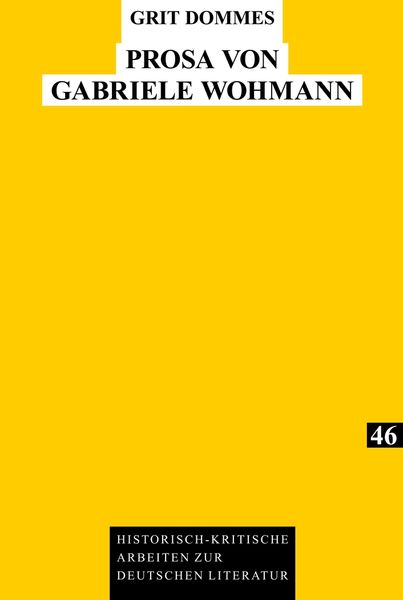 Produktbild: Prosa von Gabriele Wohmann