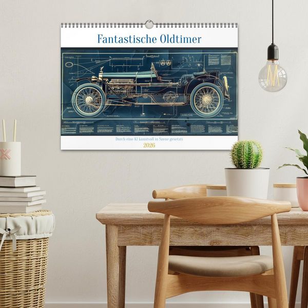 Produktbild: Fantastische Oldtimer (Wandkalender 2026 DIN A3 quer), CALVENDO Monatskalender