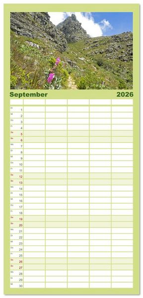 Produktbild: Familienplaner 2026 - Kapstadt: Leben unterm Tafelberg mit 5 Spalten (Wandkalender, 21 x 45 cm) CALVENDO