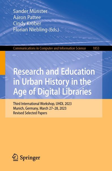 Produktbild: Research and Education in Urban History in the Age of Digital Libraries