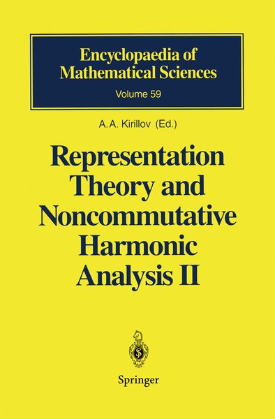 Produktbild: Representation Theory and Noncommutative Harmonic Analysis II