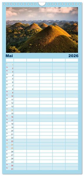 Produktbild: Familienplaner 2026 - Unglaubliche Natur - Landschaften aus unserer wunderbaren Welt mit 5 Spalten (Wandkalender, 21 x 45 cm) CALVENDO