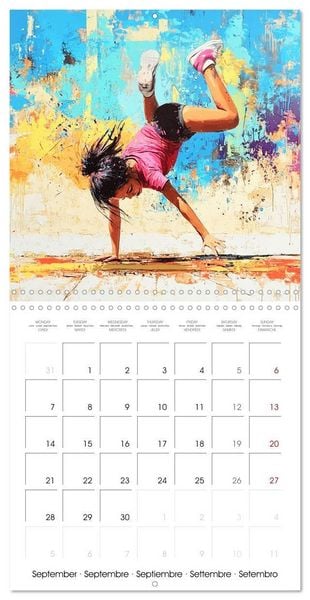 Produktbild: Disciplines olympiques en peinture (Calendrier mural carr&eacute; 2026 30x30 cm) Calendrier double avec une page pour vos prises de notes