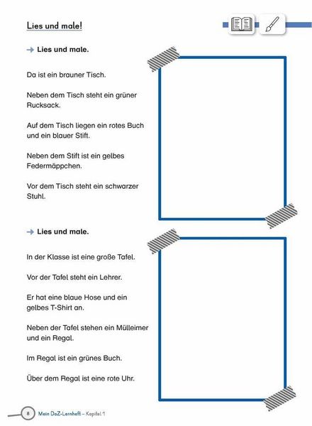 Produktbild: Mein DaZ-Lernheft &ndash; Mit Wimmelbildern Wortschatz und Grammatik &uuml;ben