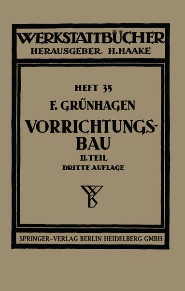 Produktbild: Der Vorrichtungsbau