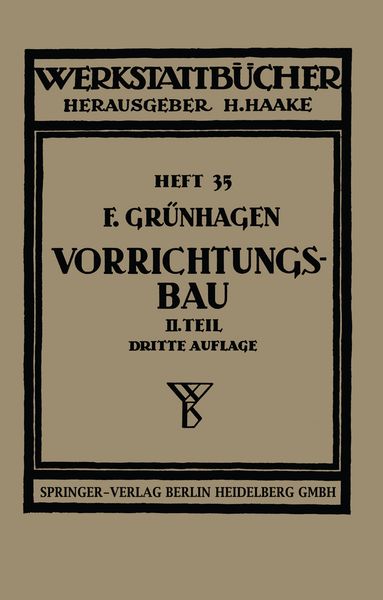 Produktbild: Der Vorrichtungsbau