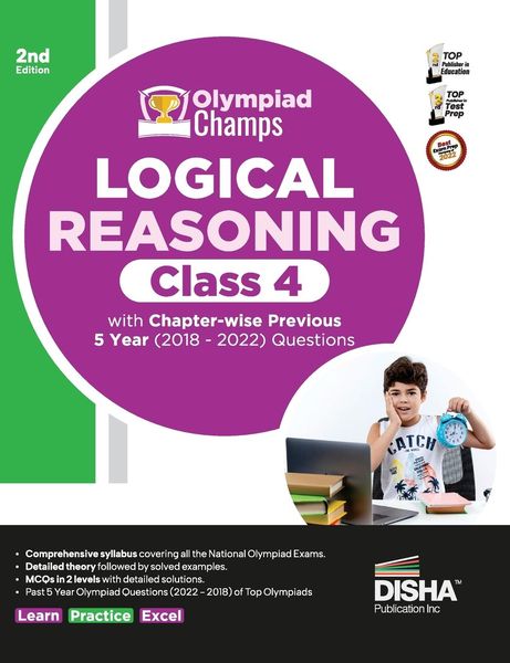 Olympiad Champs Logical Reasoning Class 4 with Chapter-wise Previous 5 Year (2018 - 2022) Questions 2nd Edition | Comple
