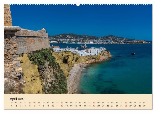 Produktbild: Ibiza Dalt Vila, Sa Penya und La Marina (Wandkalender 2026 DIN A2 quer), CALVENDO Monatskalender