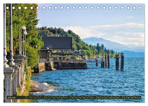 Produktbild: Lago Maggiore - Bezaubernde Orte am Westufer (Tischkalender 2026 DIN A5 quer), CALVENDO Monatskalender