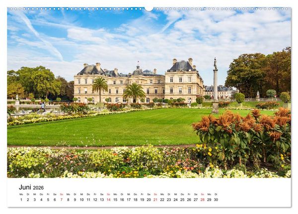 Produktbild: Unterwegs in der franz&ouml;sischen Hauptstadt Paris (Wandkalender 2026 DIN A2 quer), CALVENDO Monatskalender