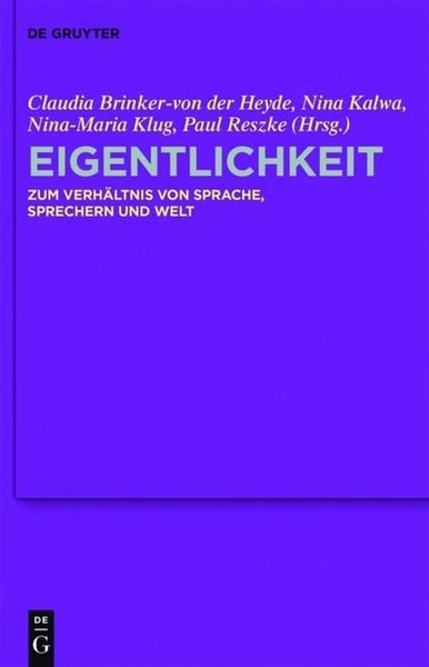 Produktbild: Eigentlichkeit